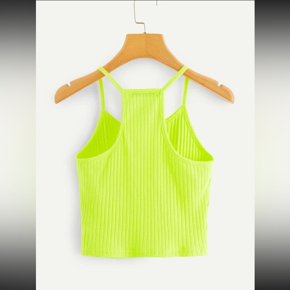 3/$50 | SHEIN Ribbed Racerback Cropped Cami Top - Picture 3 of 12